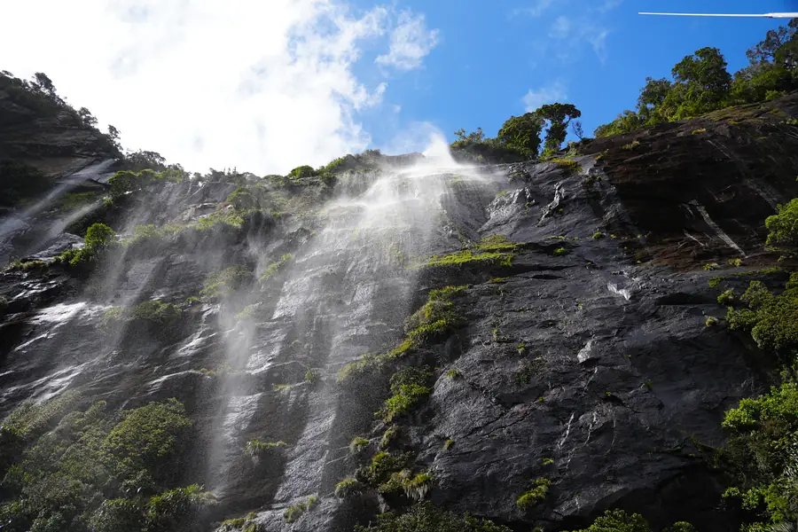 Waterfalls in Milford Sound